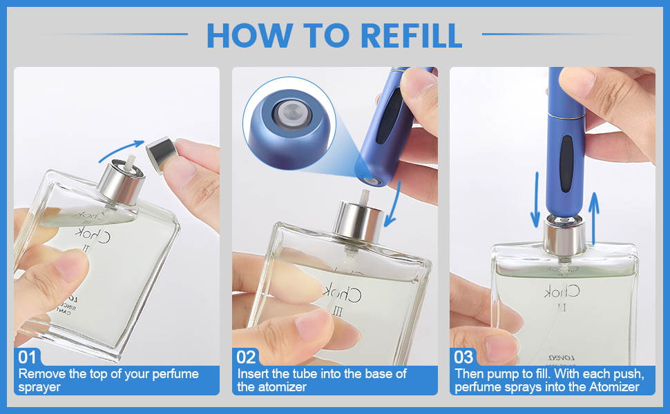 refillable travel bottles