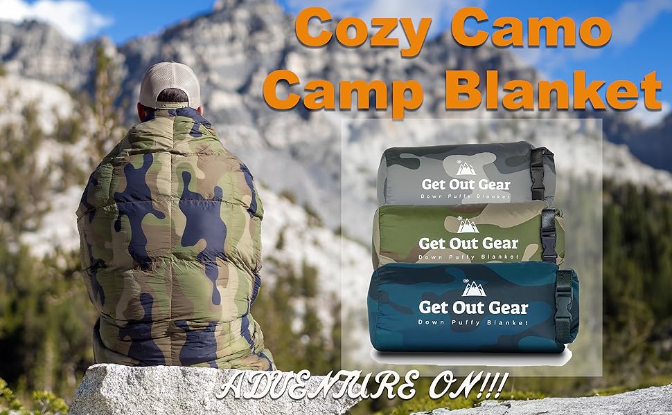 Get Out Gear Cozy Camo Camp Blanket