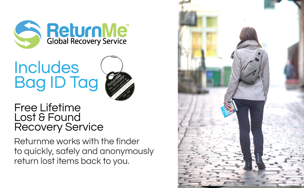 Includes ReturnMe Bag ID