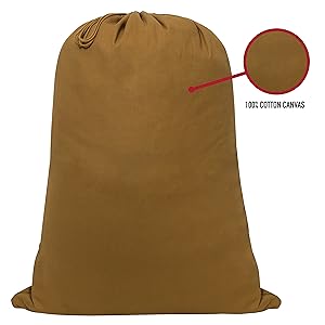 Rothco Barracks Bag Cotton Canvas Laundry Dirty Clothes Clothing Clean Travel Traveling Camping Hike